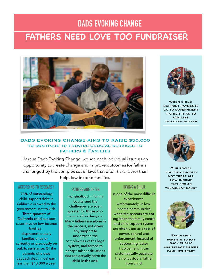 Fathers Need Love Too Fundraiser - page 1