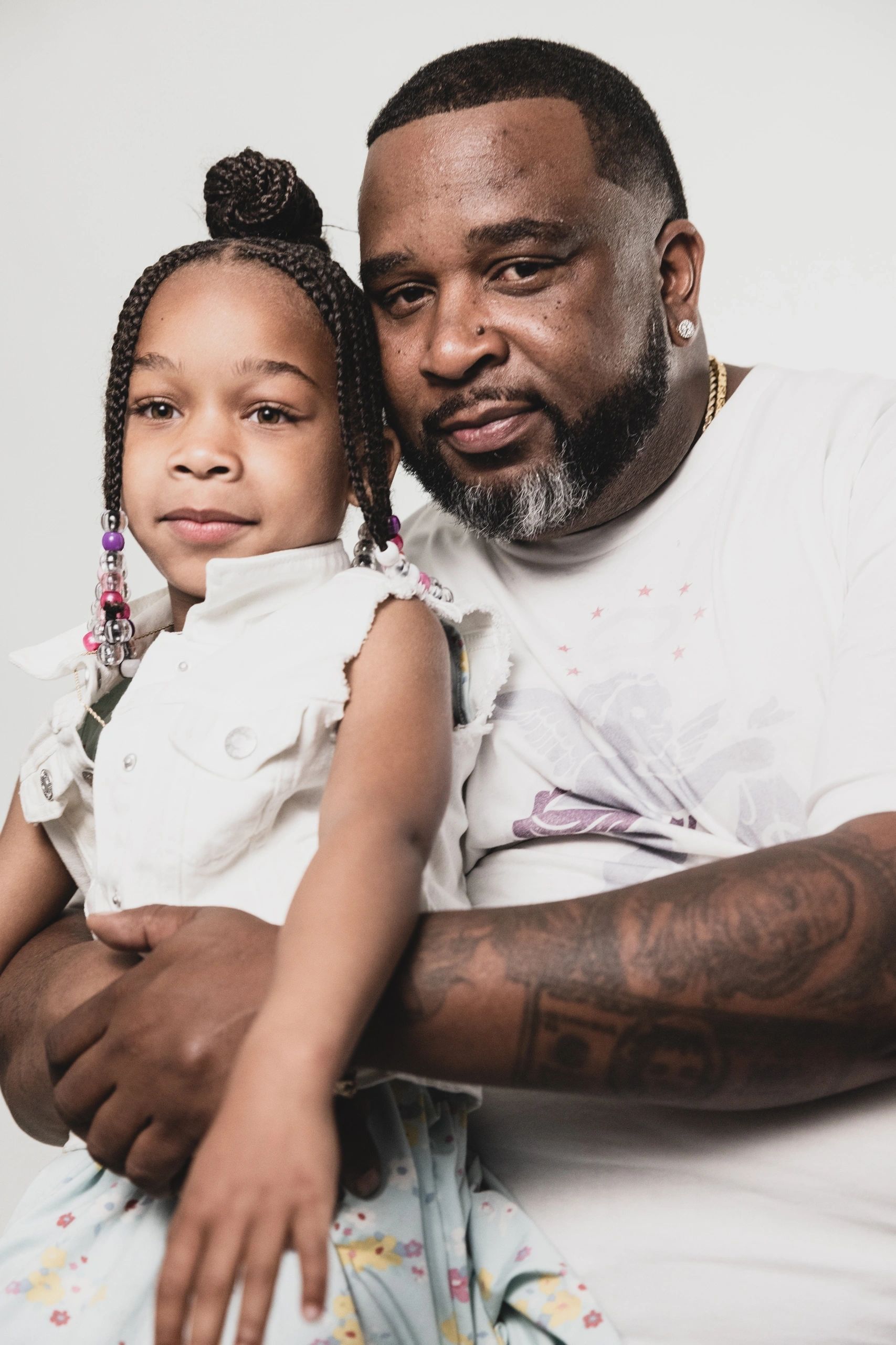 Father and daughter portrait